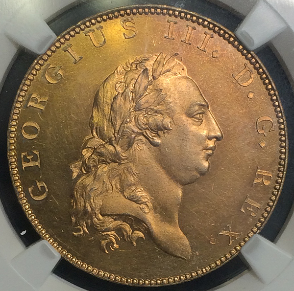 最大94％オフ！ イギリス1797年ジョージ3世ハーフペニーメダル 旧貨幣